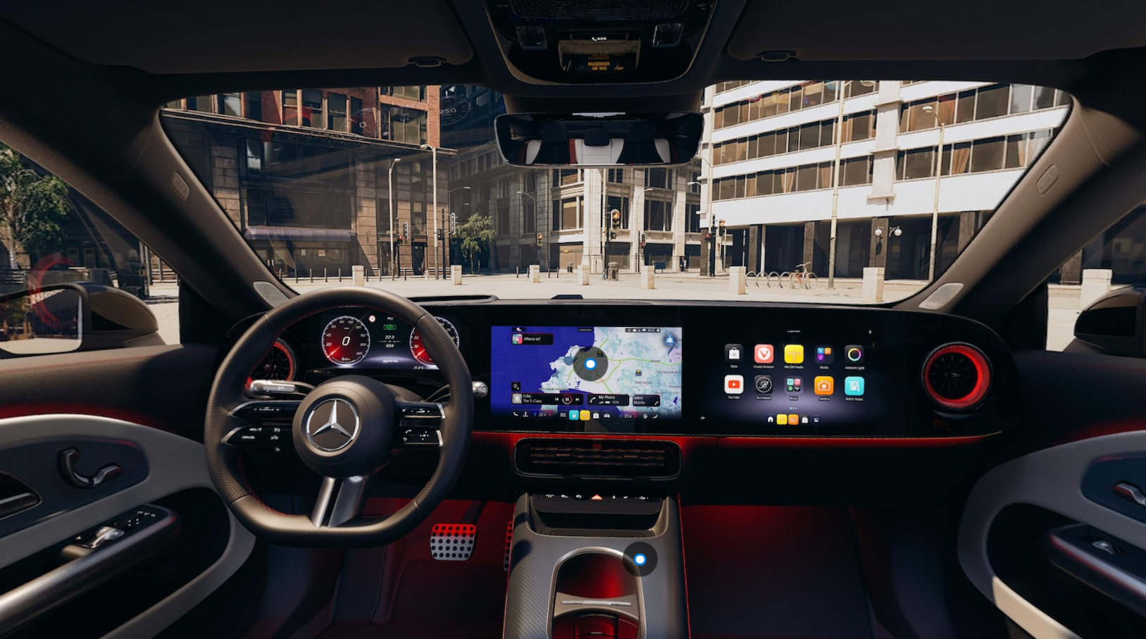 Mercedes Benz CLA EV interior