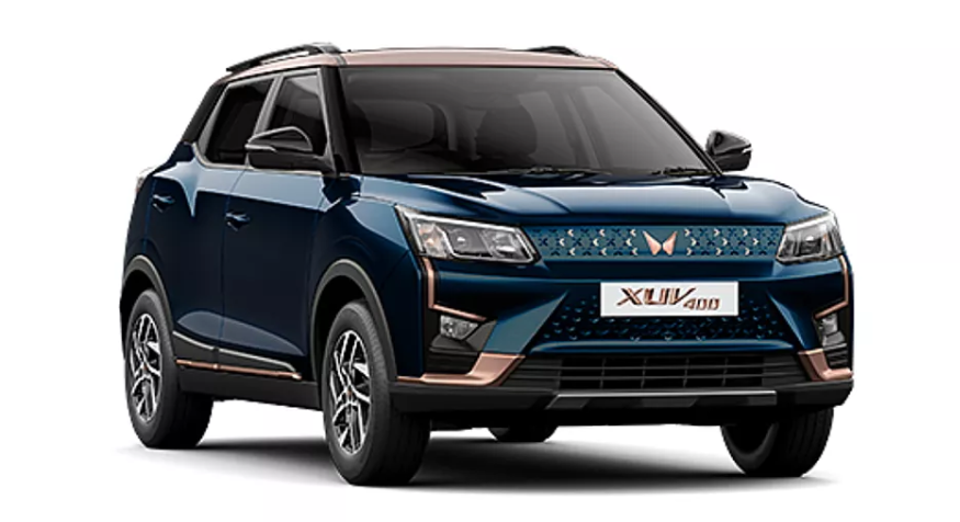Mahindra XUV400 Ev Satin Copper, Nebula Blue