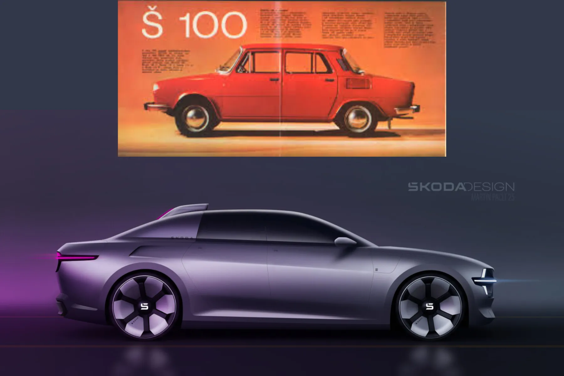 Skoda 100 Concept - Size