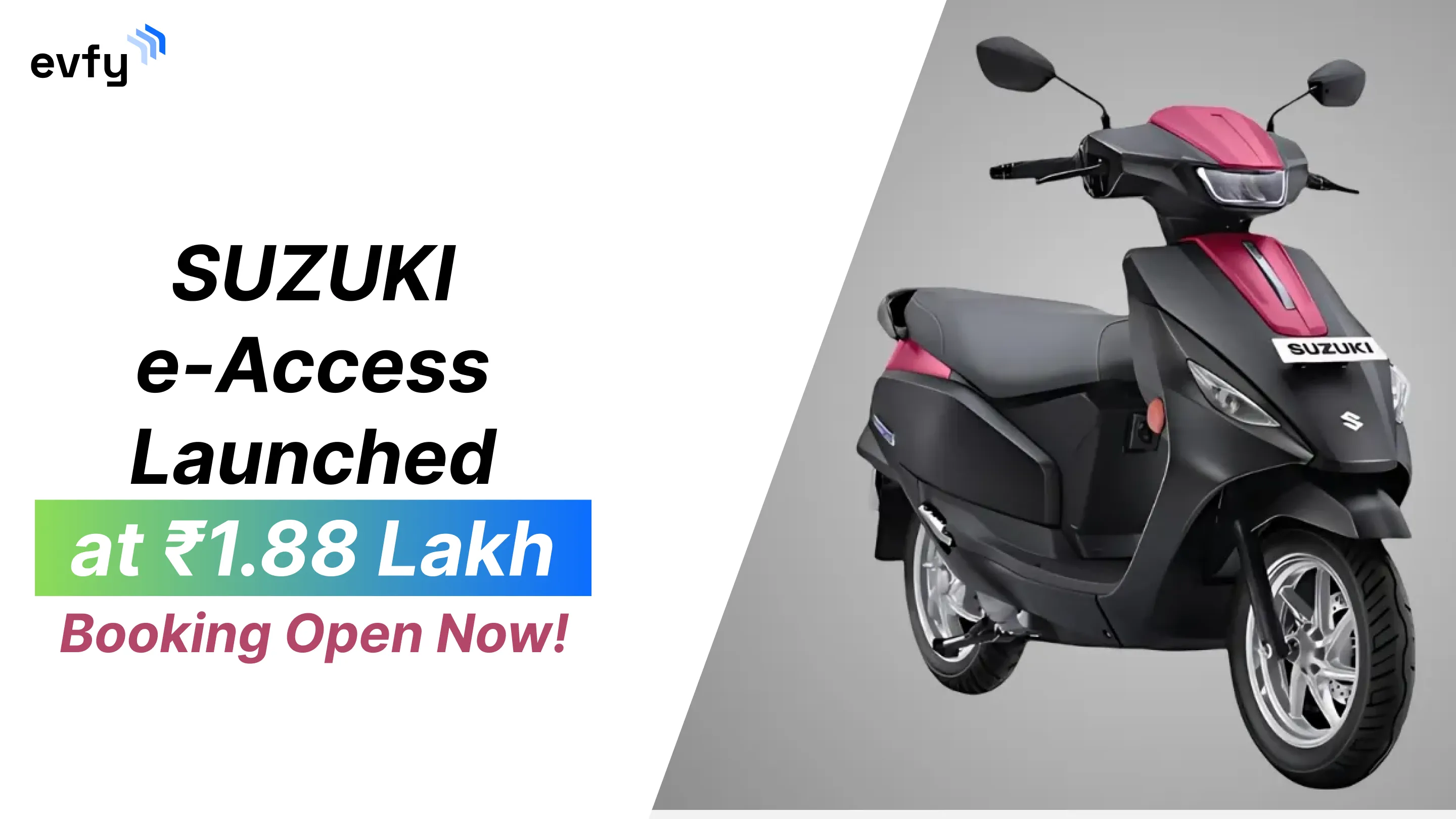 Suzuki e-Access Launched at INR 1.88 Lakh - Booking Open Now