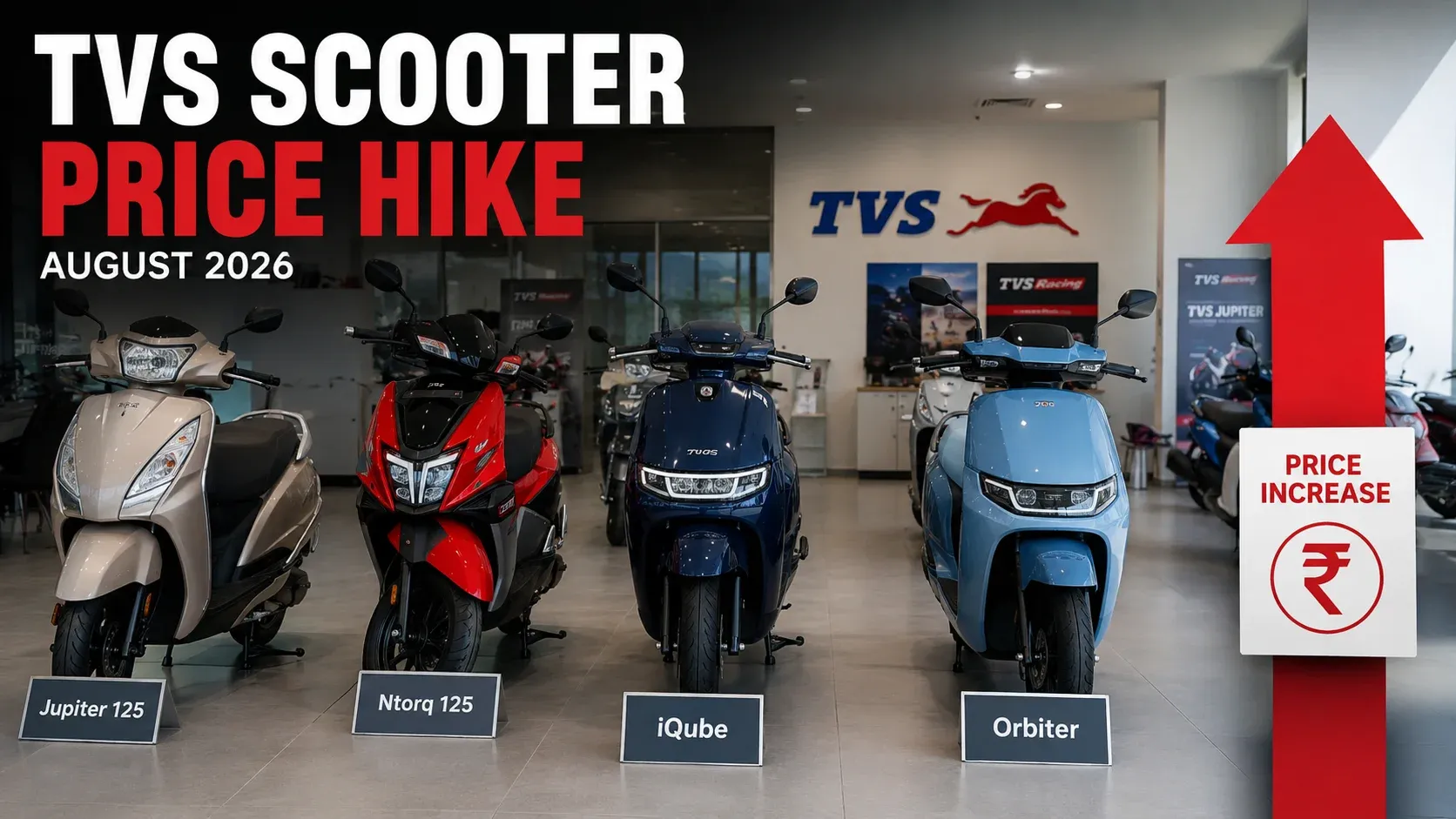 TVS Scooter Price Hike August 2026: Full Model-Wise Breakdown and Analysis