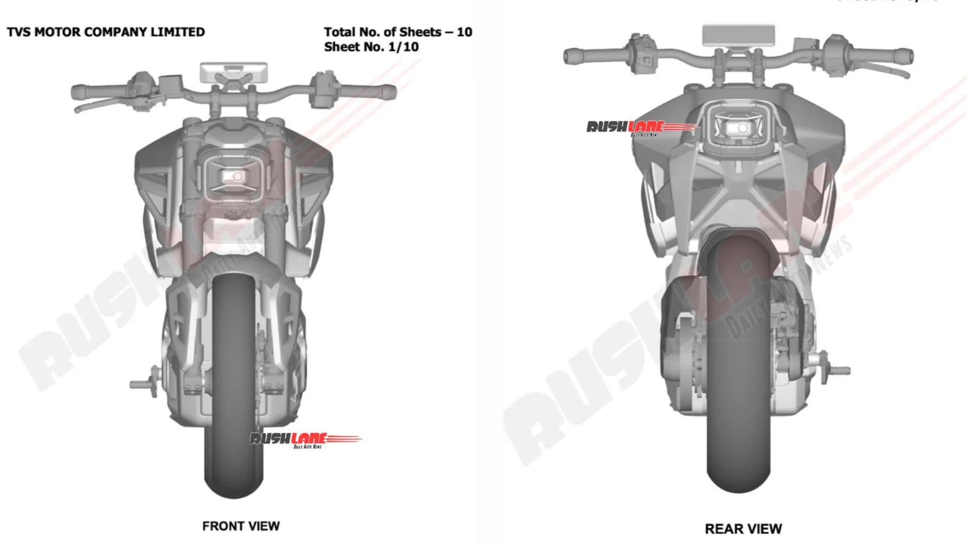 TVS eFX 3O Concept Electric Motorcycle Design Patented in India