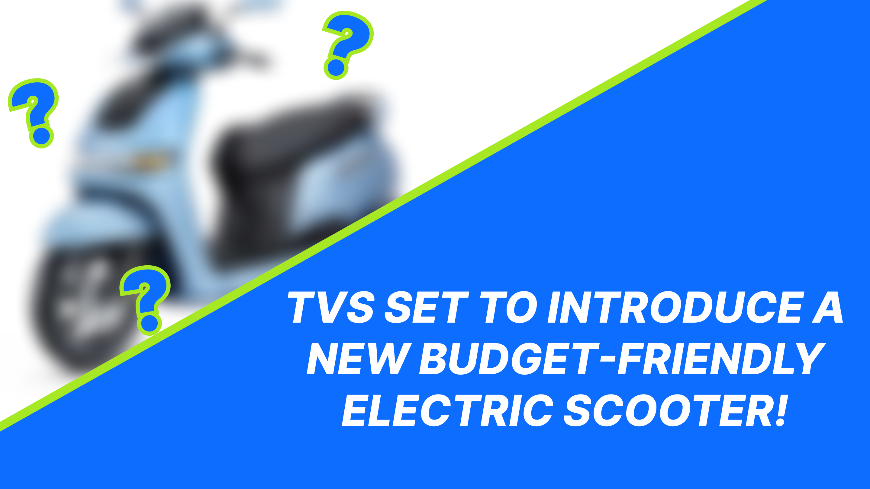 TVS budget-friendly electric scooter