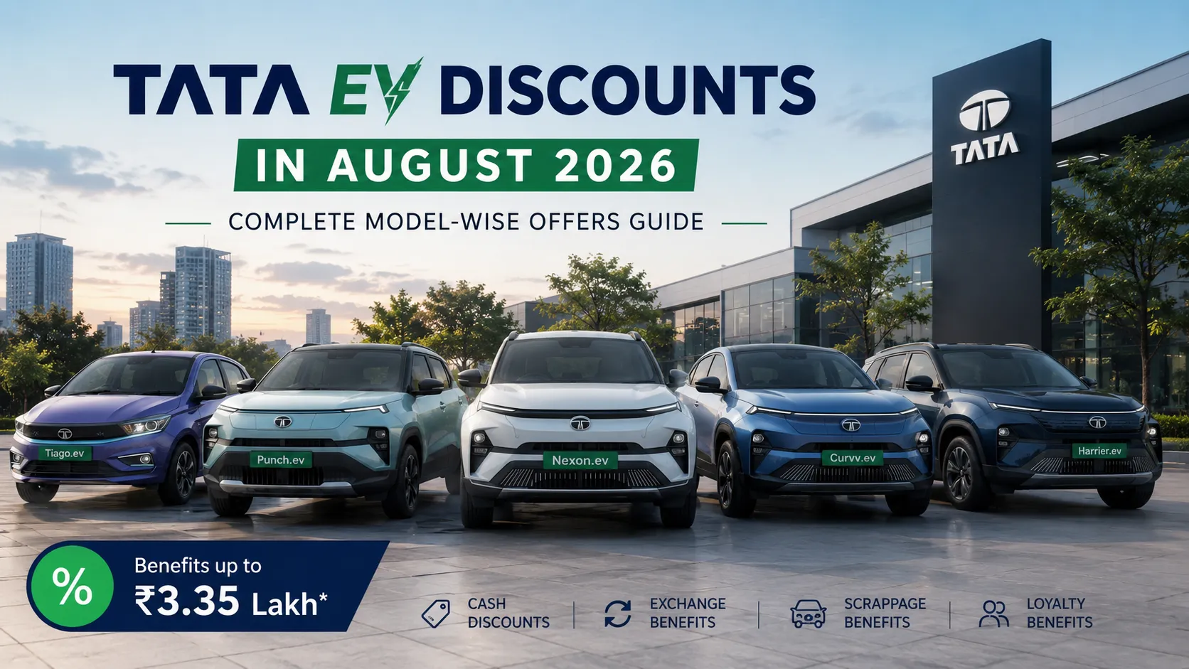 Tata EV Discounts in August 2026: Complete Model-Wise Offers Guide