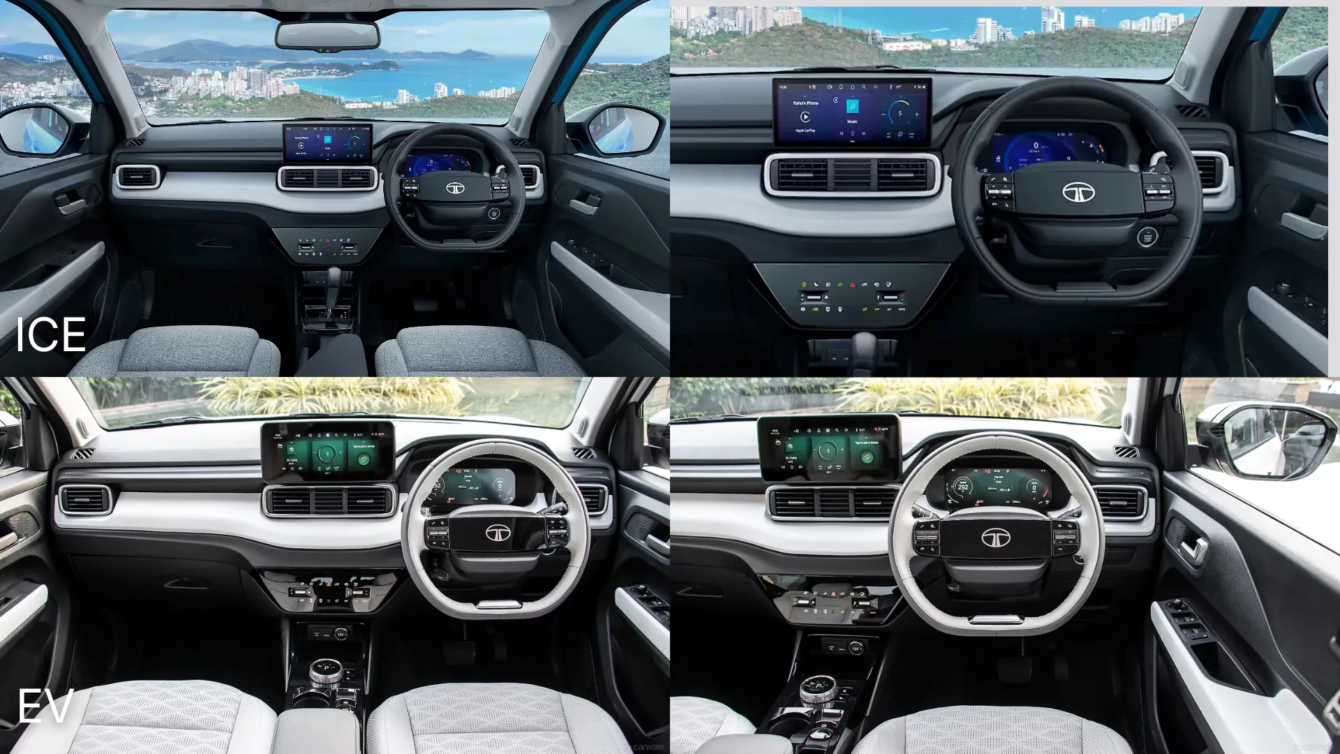 Tata Punch ICE vs EV comparison - Interior