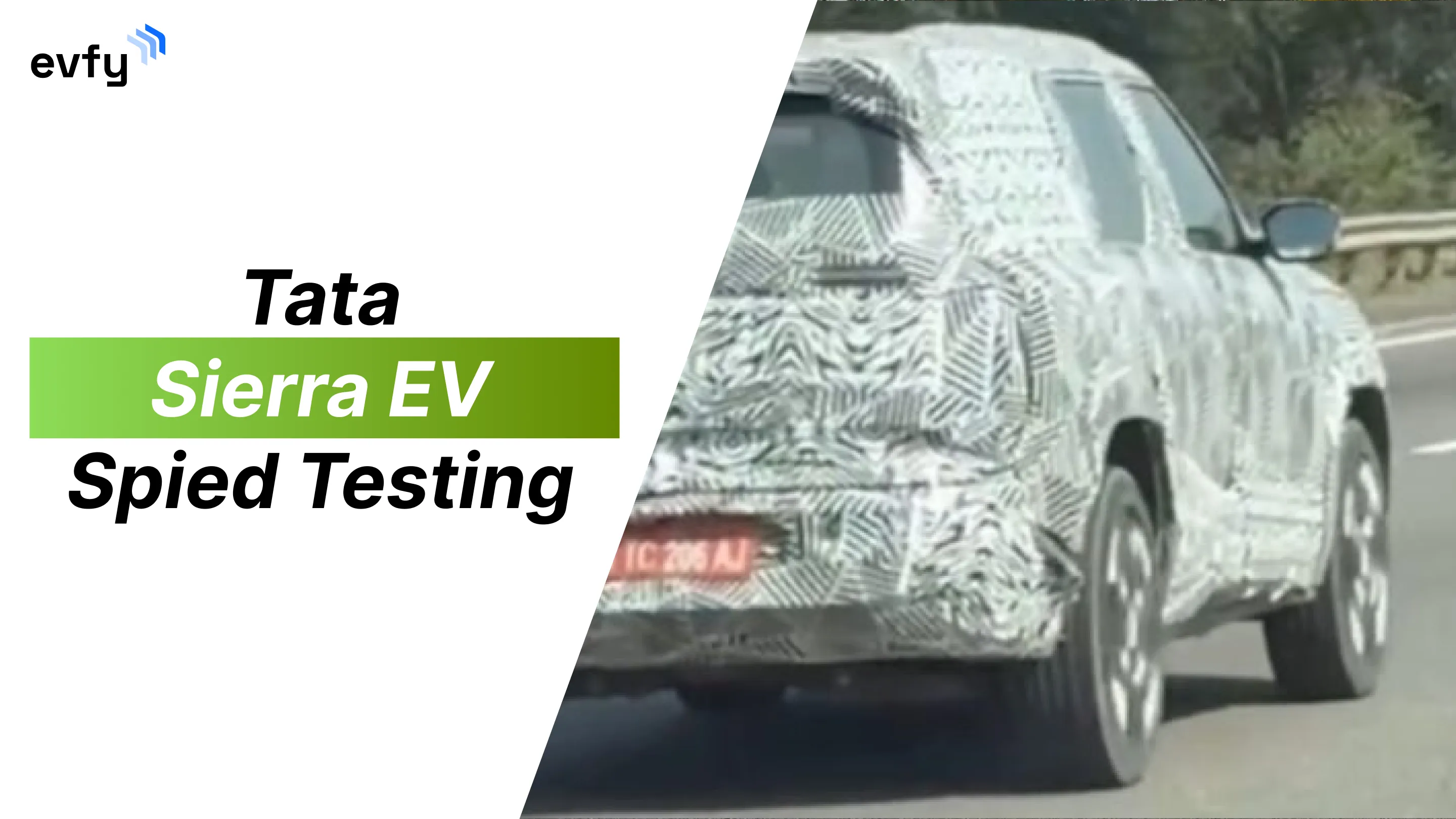 Tata Sierra EV Spied Testing Ahead Of Launch | EVFY | EVFY