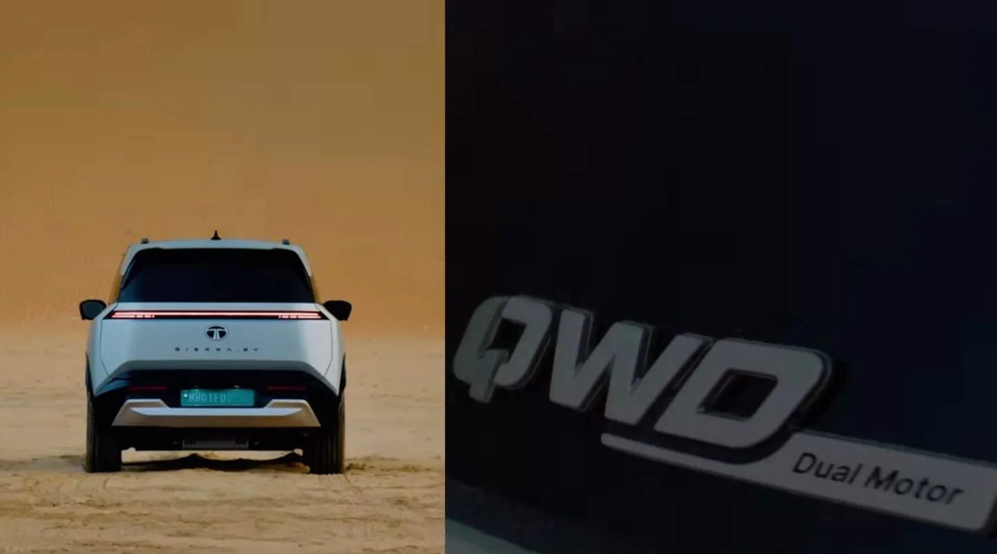 Tata Sierra EV Teaser Confirms Dual-Motor AWD Setup