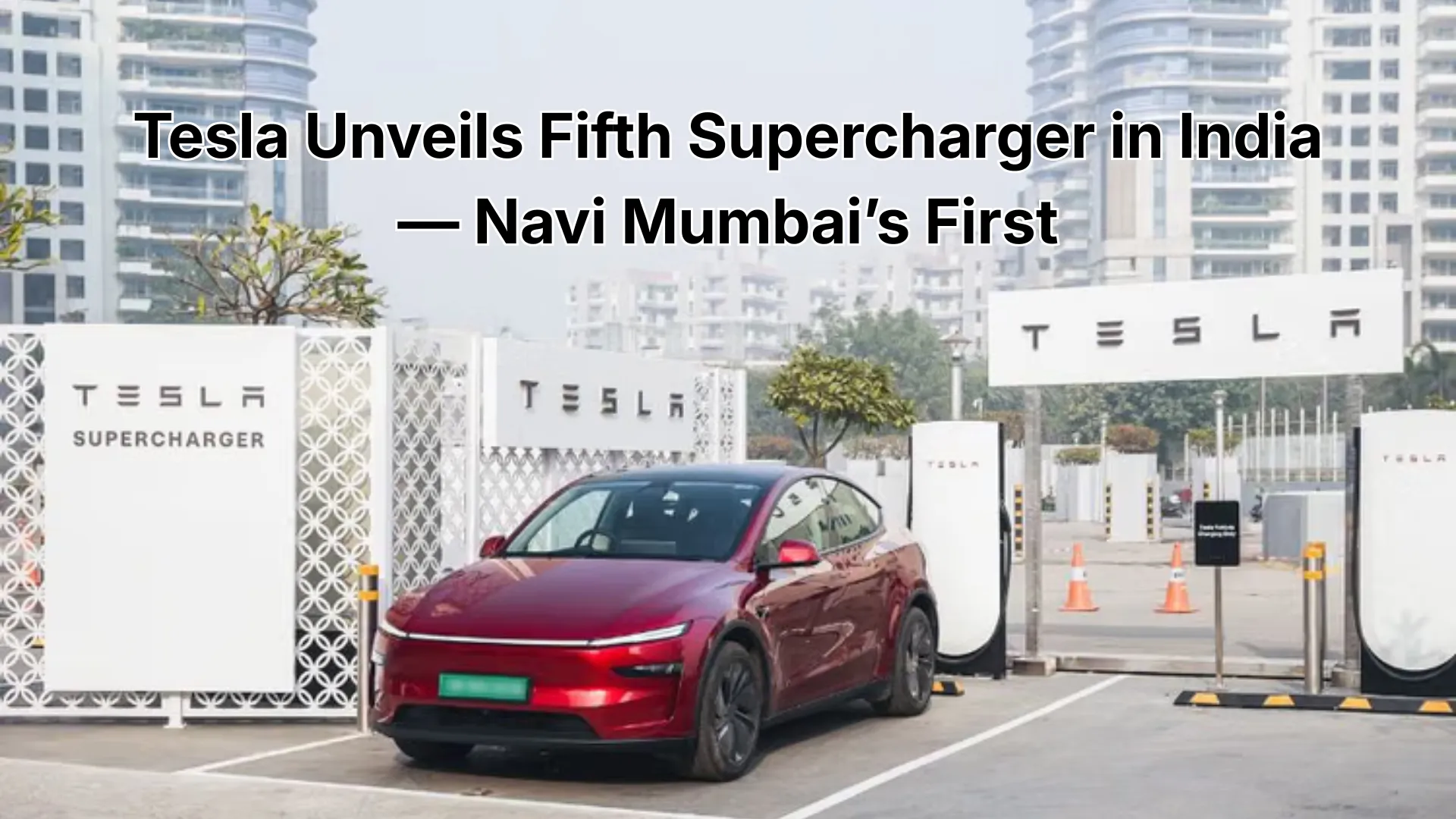 Tesla Opens Navi Mumbai Supercharger | First In-Mall Charging Station in India
