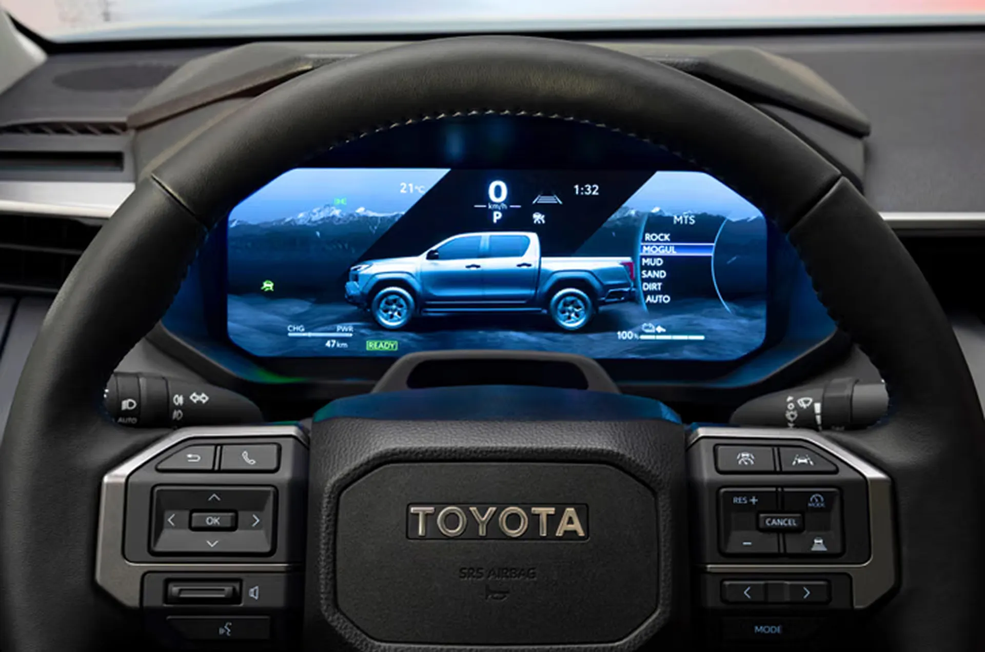 Toyota Hilux EV - Interior and Steering