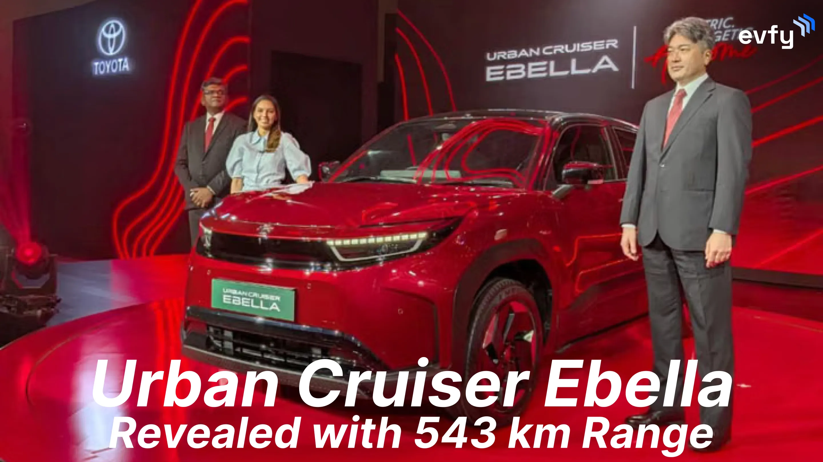 Toyota Urban Cruiser Ebella EV Launched With 543 km Range