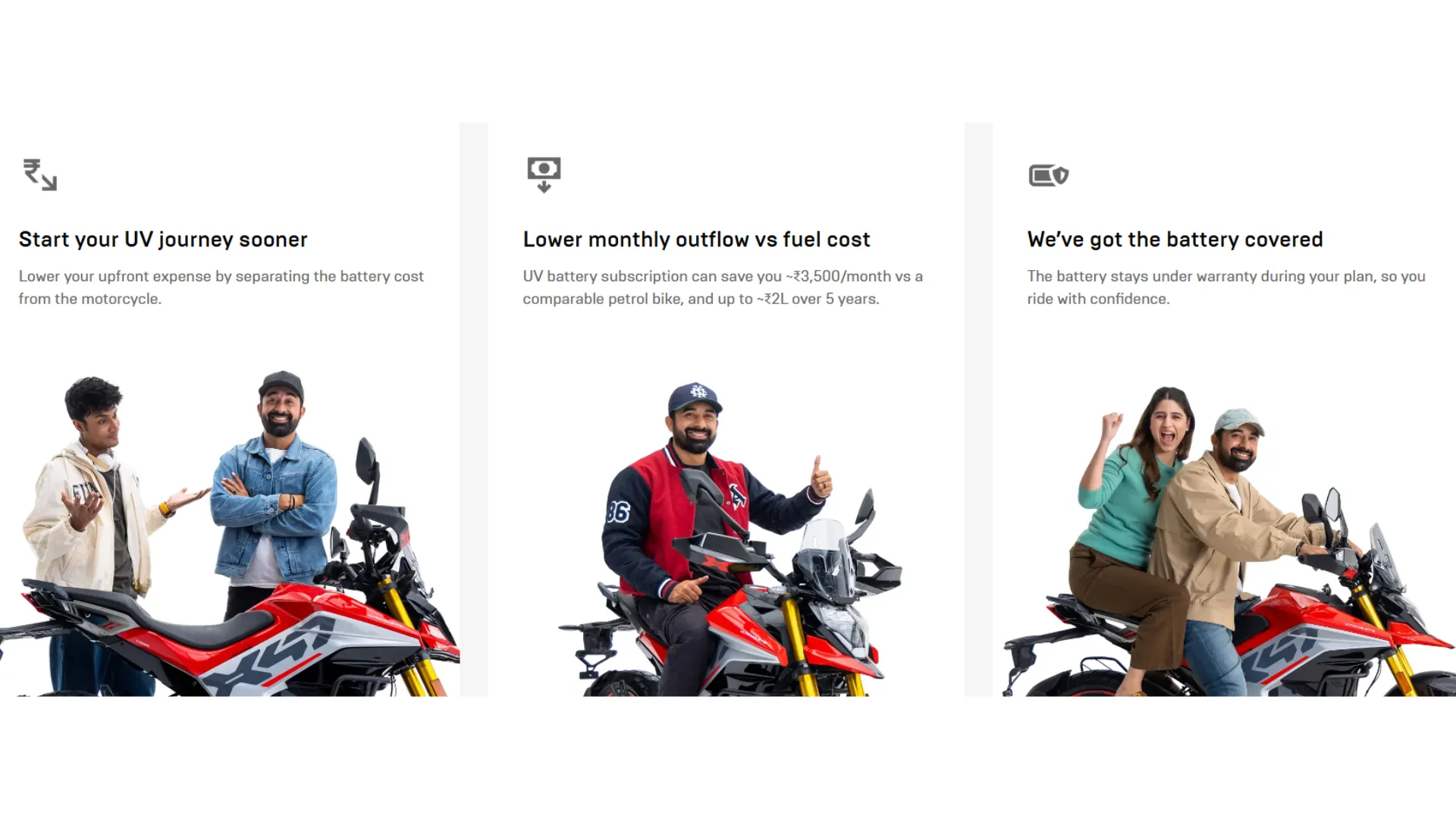 Ultraviolette BaaS - Battery Flex Plan