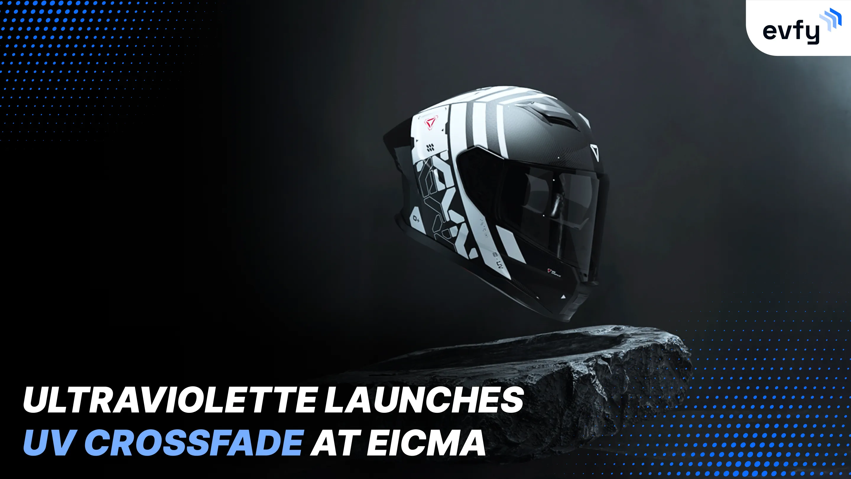 Ultraviolette Launches UV Crossfade at EICMA – Carbon Fiber Connected Helmet