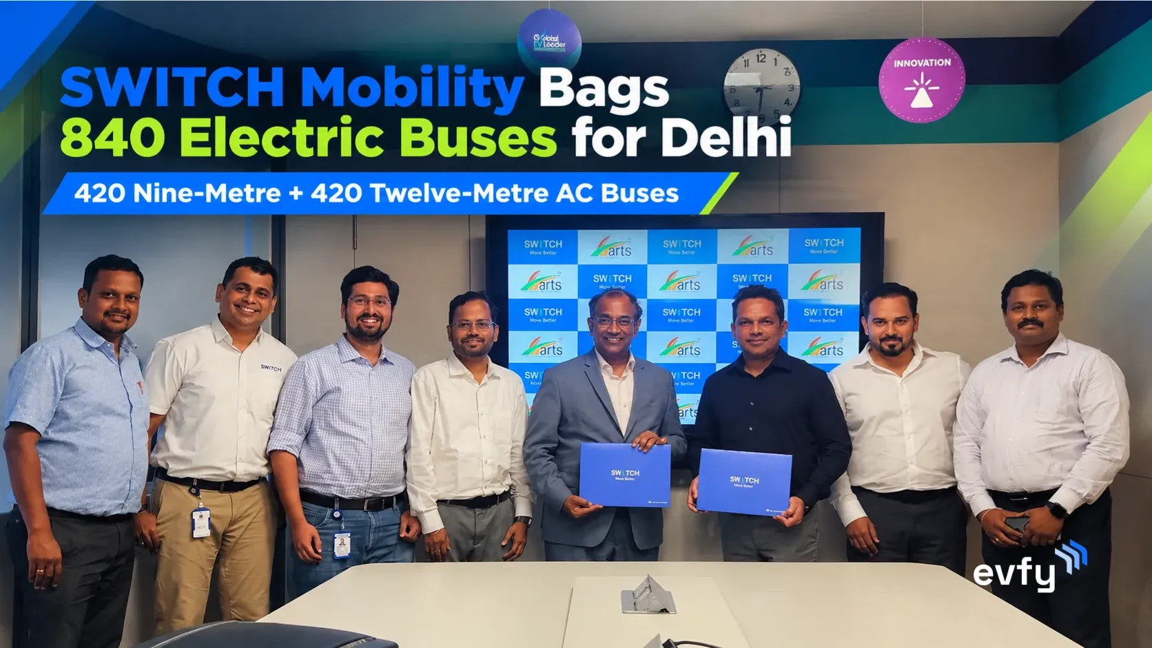 SWITCH Mobility Bags 840-Bus Delhi Order: 420 Nine-Metre and 420 Twelve-Metre AC Electric Buses Under PM E-DRIVE Phase I