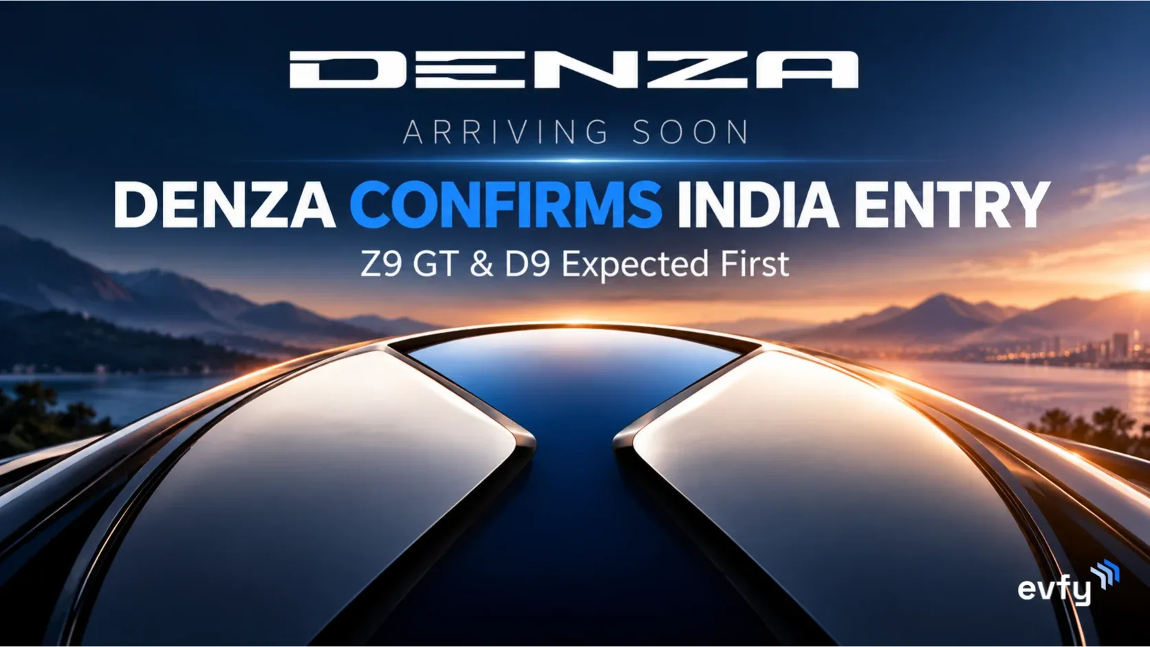 Denza India "Arriving soon" teaser logo