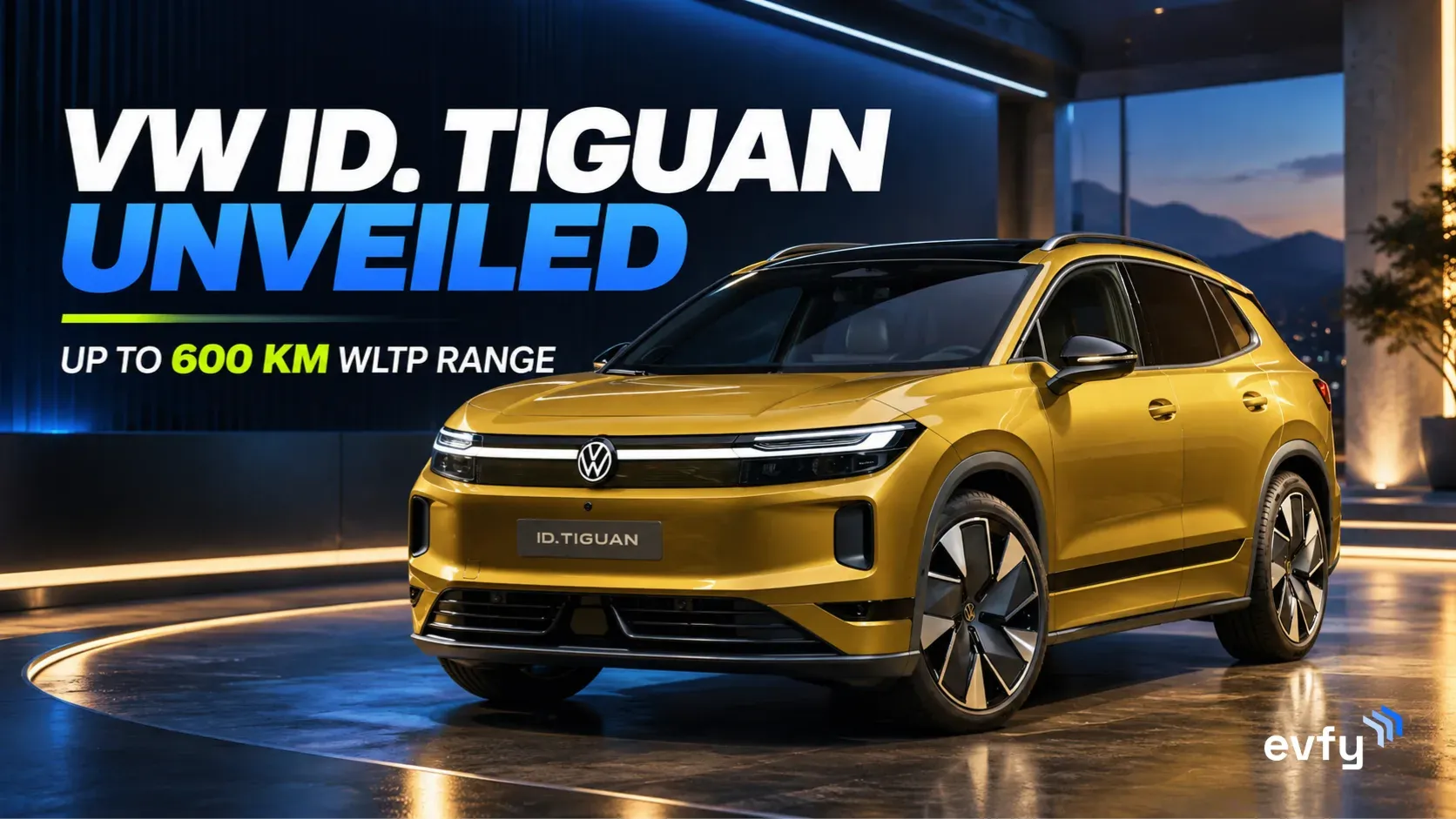 Volkswagen ID. Tiguan Unveiled: 600 km Range, 299 PS, New Interior And Price From €42,695