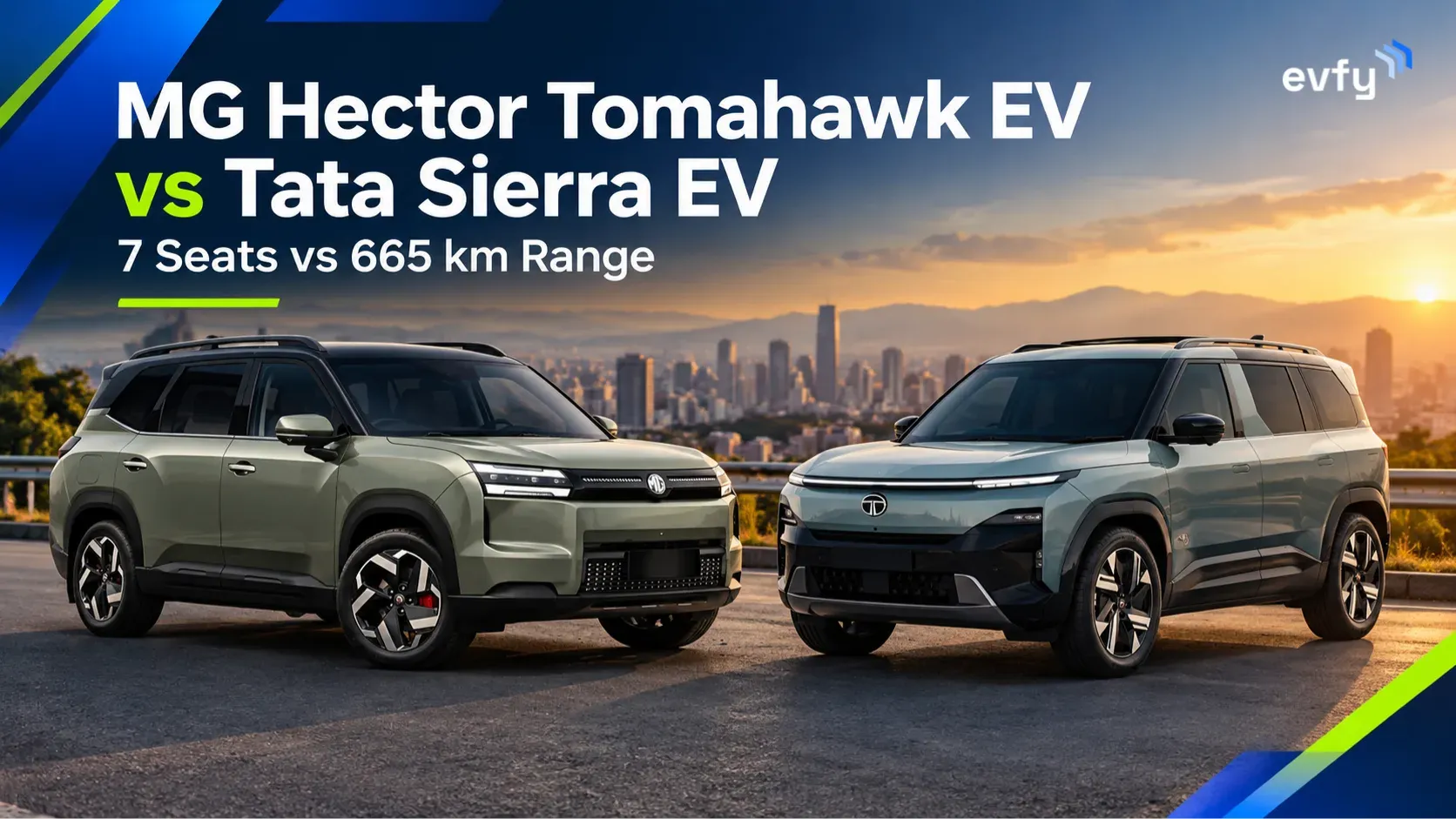 MG Hector Tomahawk EV vs Tata Sierra EV: Price, Range, Variants and Which to Buy (2026)