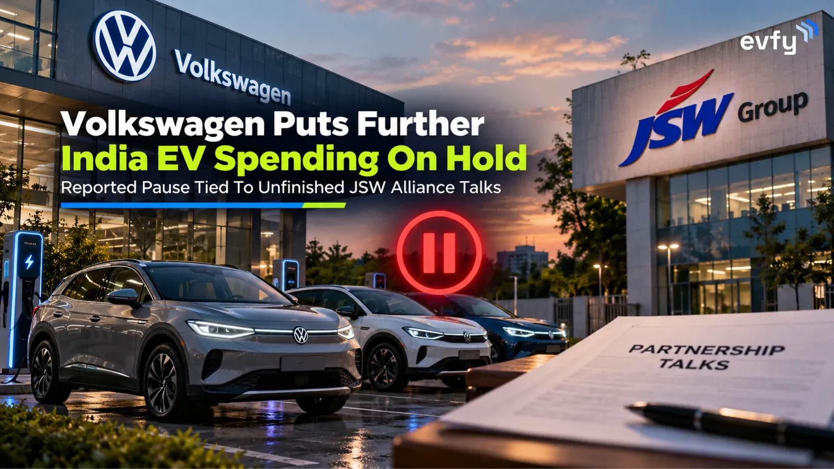 Volkswagen Puts Further India EV Spending On Hold: Reported Pause Tied To Unfinished JSW Alliance Talks