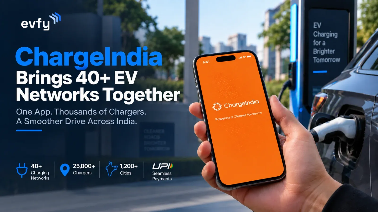 ChargeIndia Rolls Out One App to Access 40+ EV Charging Networks Across India
