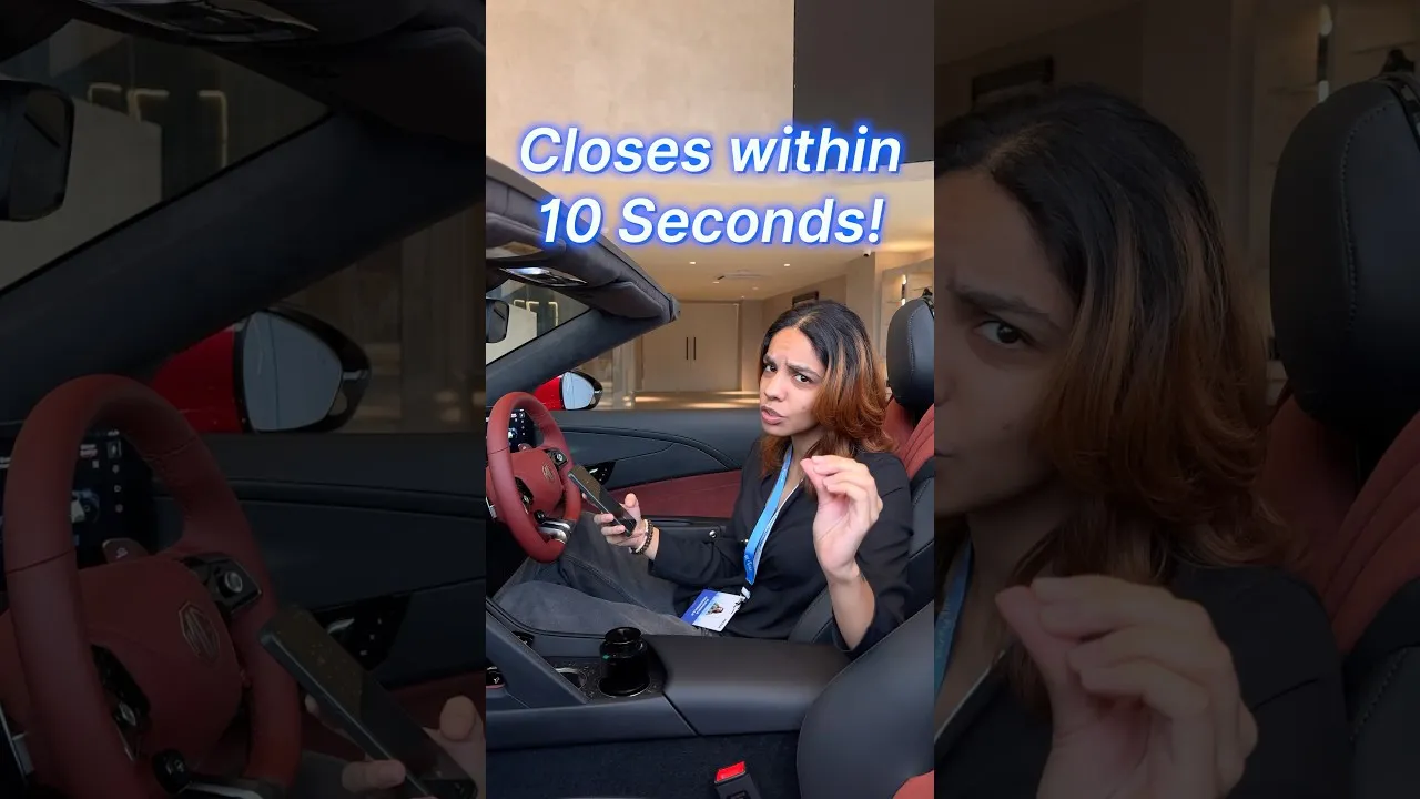 @MGMotorIndia Cyberster claims to convert the roof in under 10 seconds!