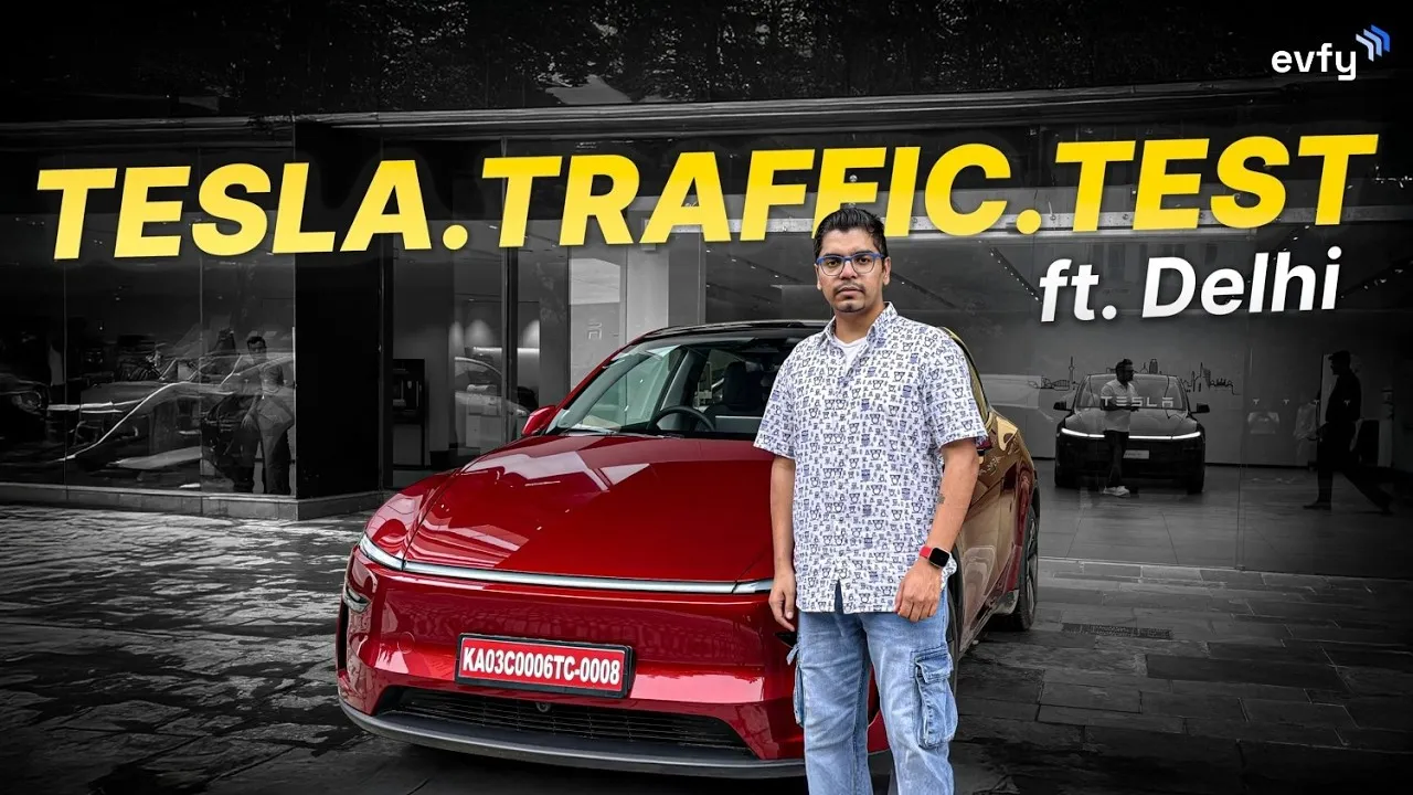 🚘 Tesla Model Y India Review | Delhi Rain, Traffic & Real World Drive Test 🌧️ #teslamodely #Elonmusk