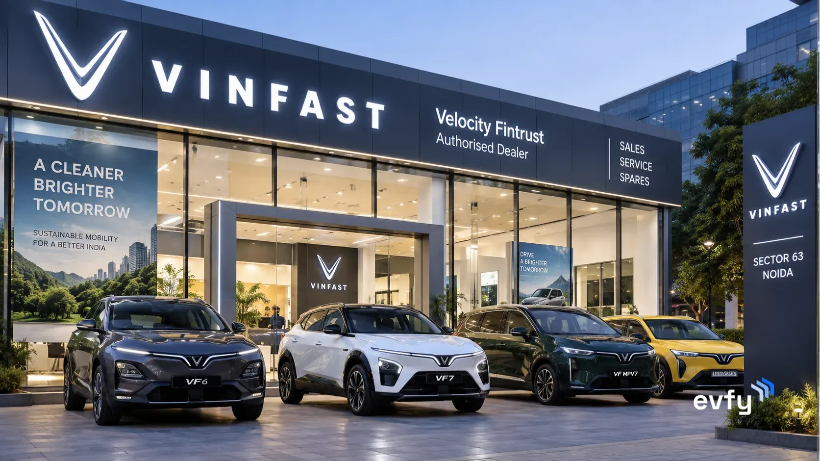 VinFast Noida Showroom: Velocity Fintrust Opens 3S Outlet