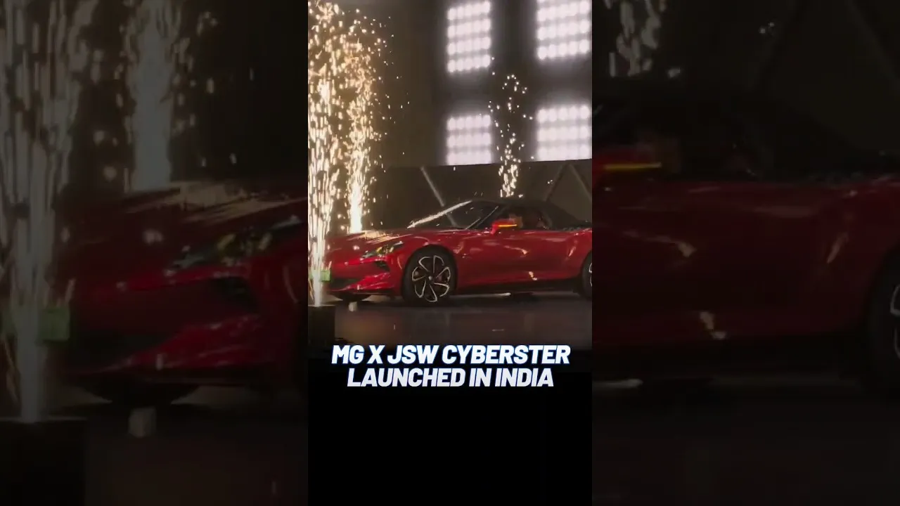 @mgmotorin x @jsw.group recently launched their latest EV sports car #evfy #mgindia #mgcyberster