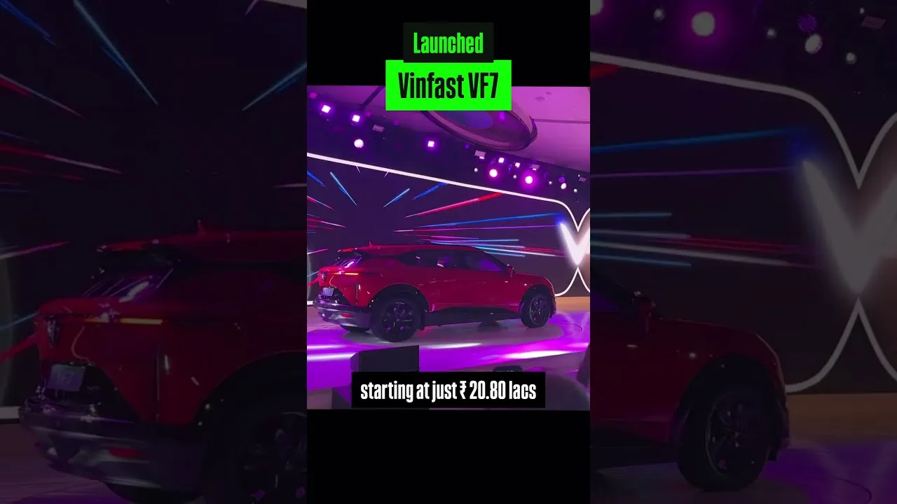 @VinFastIndia Launched the VF7 in India at ₹20.80lacs #vinfast