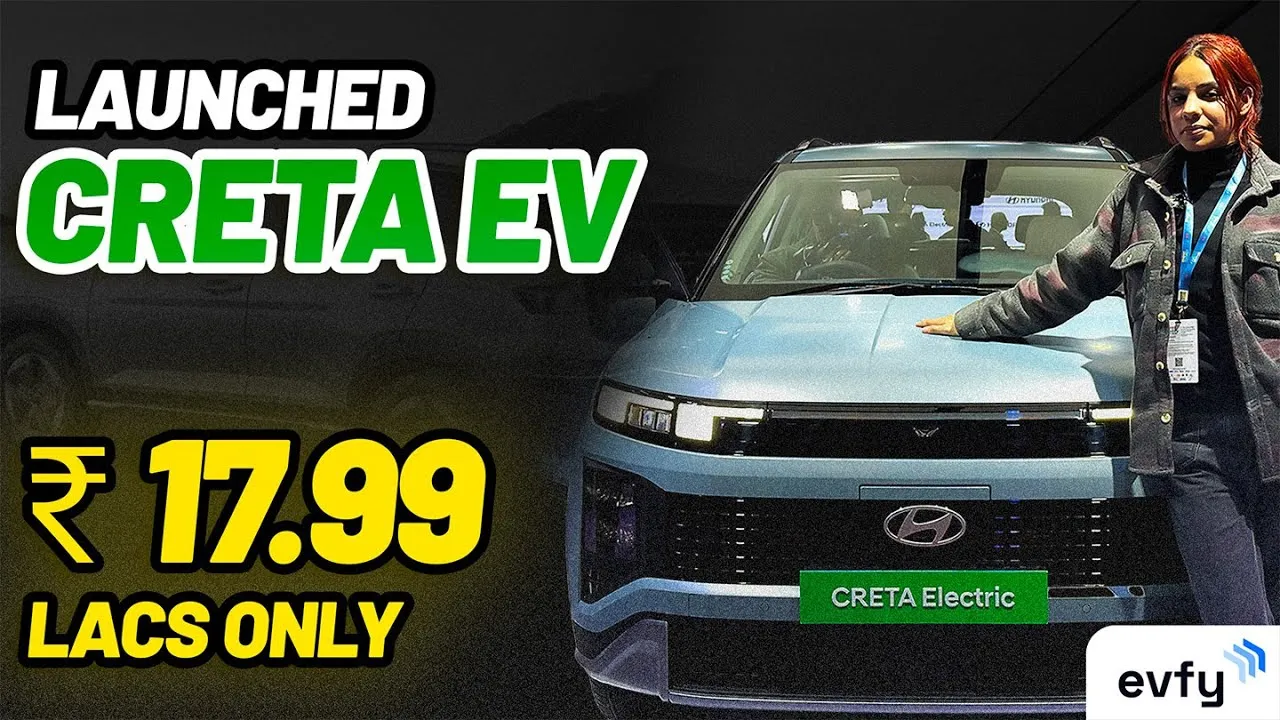 @hyundaiindia Creta EV Launched at ₹17.99 lacs I Price, Range, Features I Auto Expo Motor Show 2025