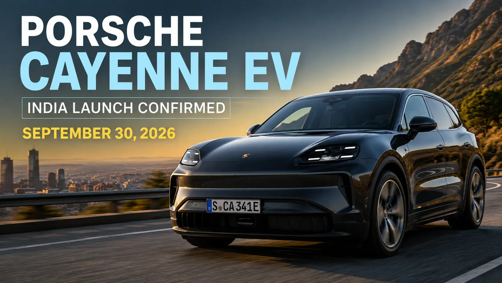 Porsche Cayenne EV India Launch Confirmed for September 30: Price, Range, Battery, Features & Performance