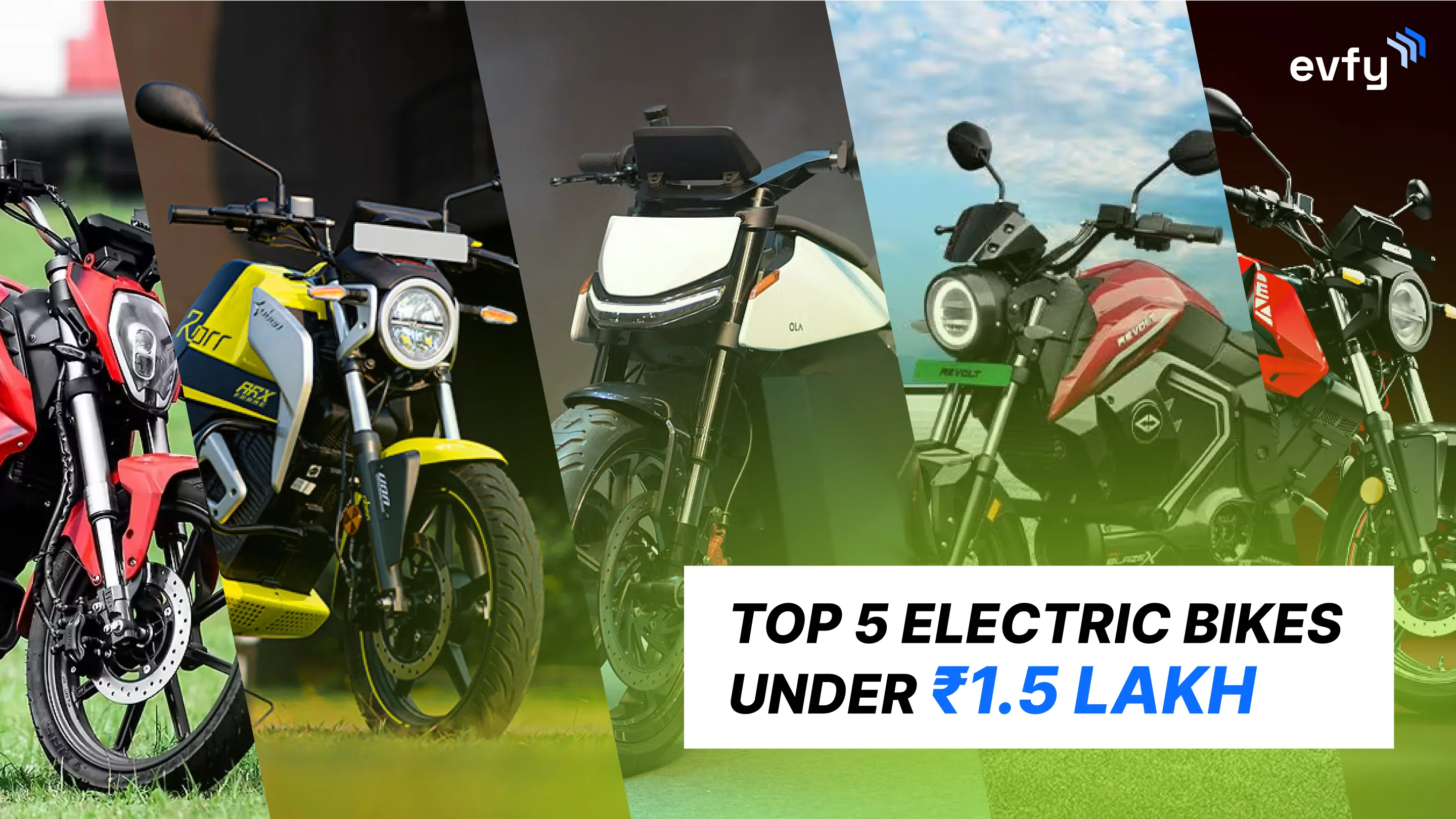 Top 5 Electric Bikes Under ₹1.5 Lakh