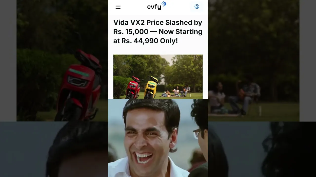 Hero Vida VX2 prices slashed by  ₹15,000, now starts at ₹44,990 only!! #EVFY #VidaVX2