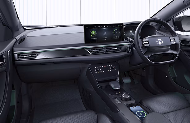 curvv ev dark dashboard