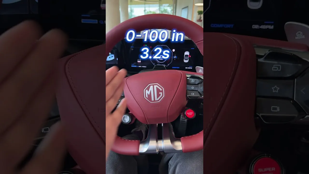 Is this a Porsche? Nope, it’s the MG Cyberster! #evfy #electric #mgmotorindia #mgcyberster