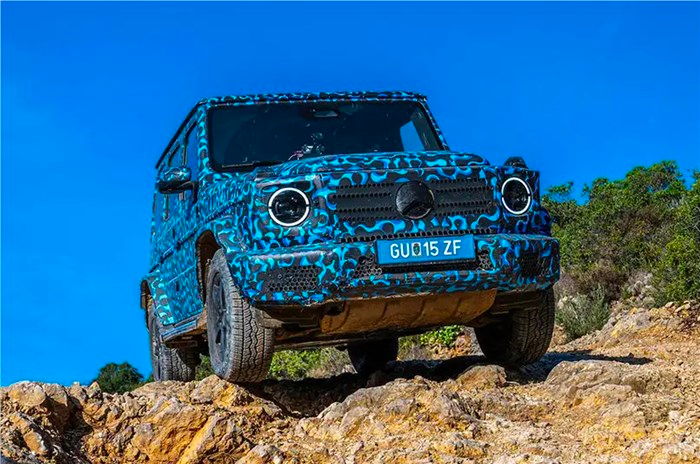 Mercedes EQG camouflaged