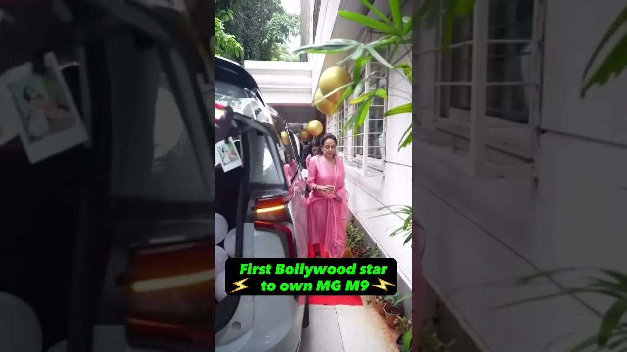 🌟 Bollywood’s Dream Girl Goes Electric, buys the luxurious MG M9 ! #MGM9