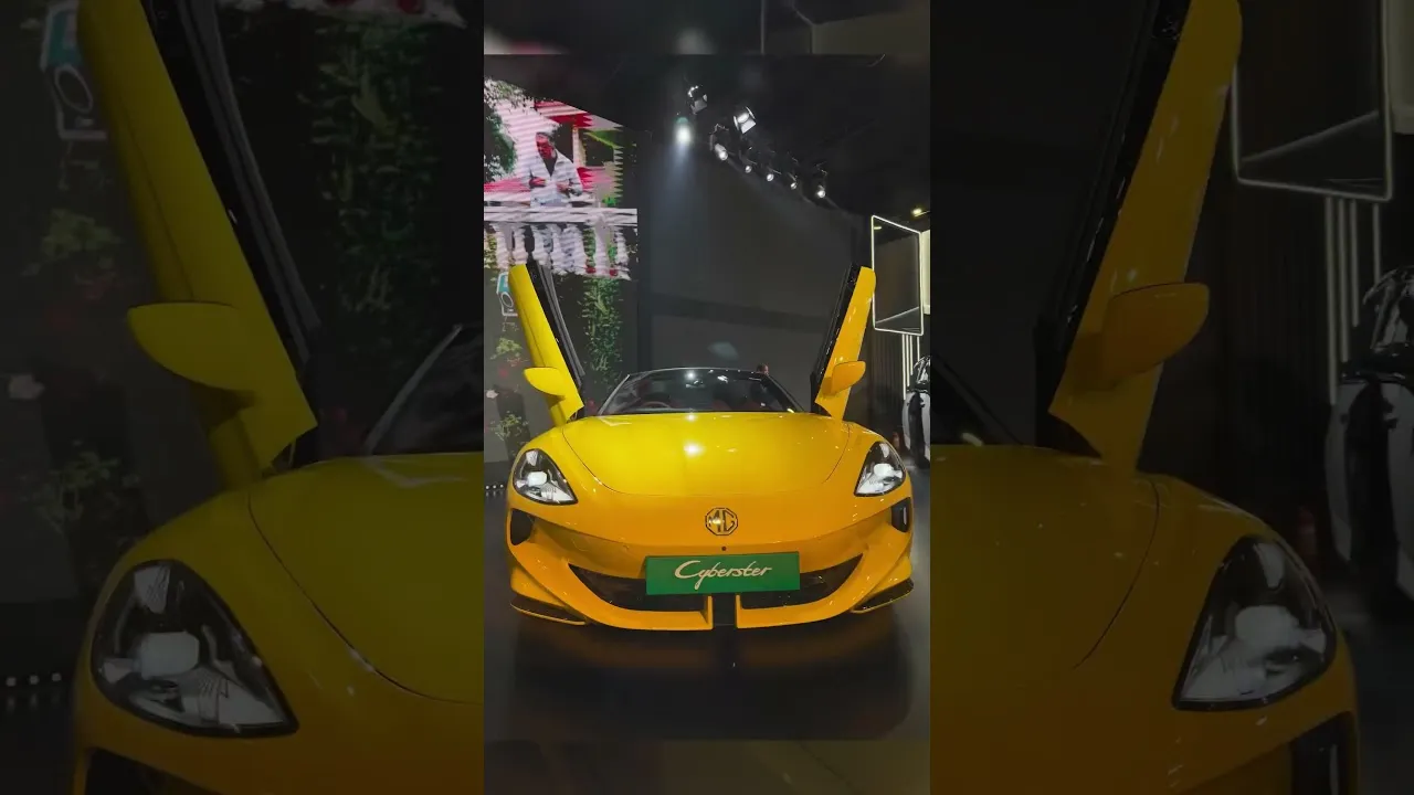 MG Cyberster launched in Bharat Mobility Expo 2025 | 80 Lakhs Onwards #mg #cyberster #sportscar