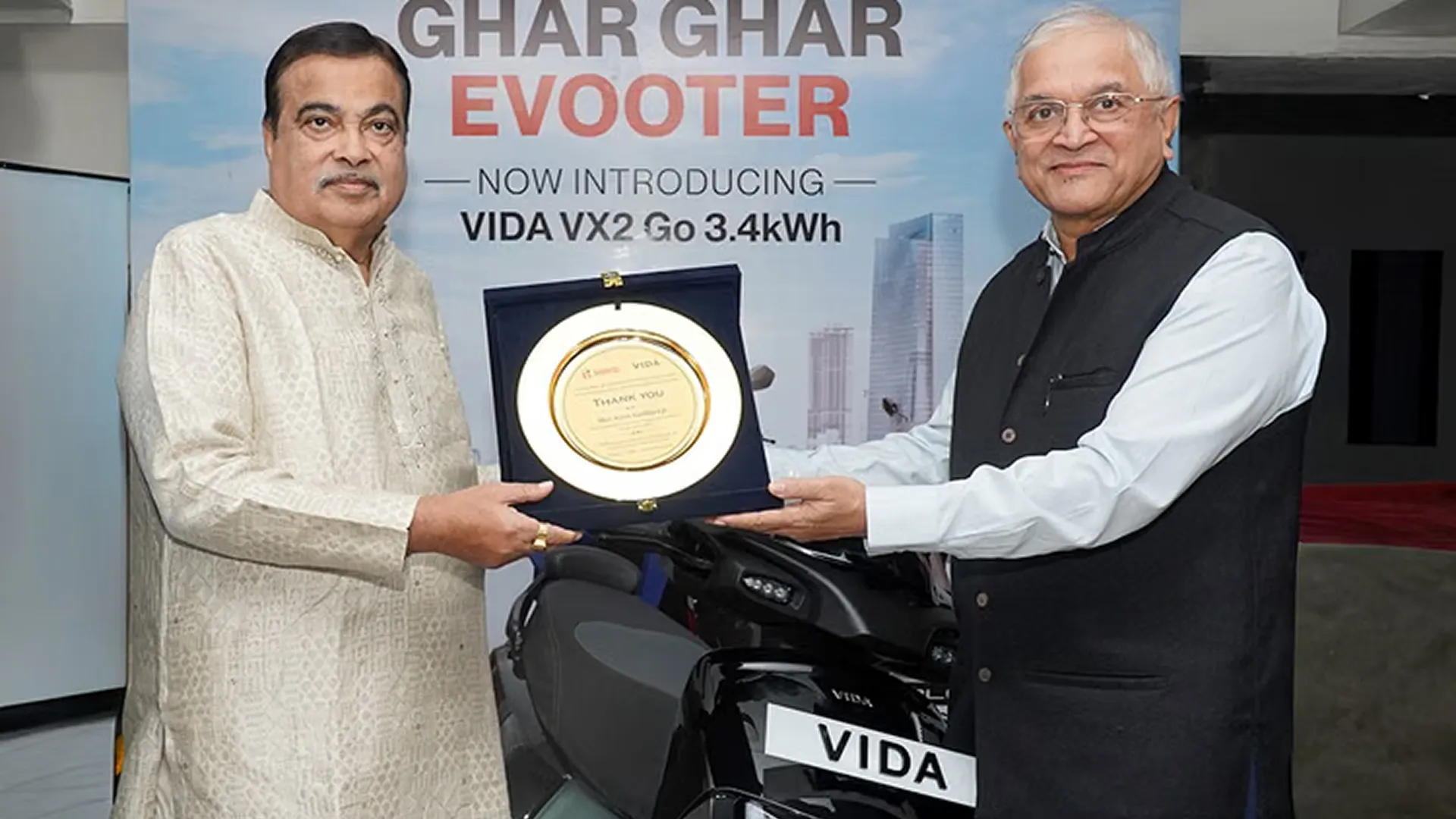 Hero Vida VX2 Go 3.4 kWh Launched in India - Unveiled by Nitin Gadkari