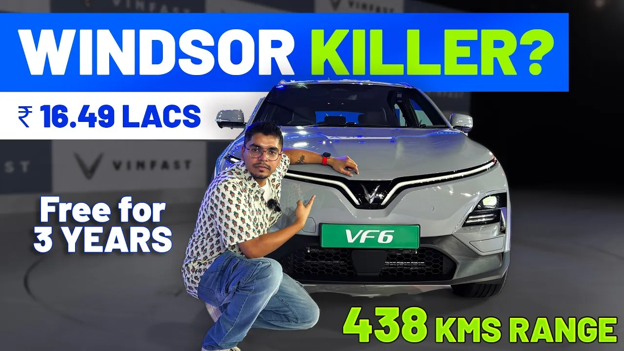 VinFast VF6 Walkaround & Review | India Launch 2025 | ₹16.49L EV SUV, 438 km Range, Free Charging ⚡🚘