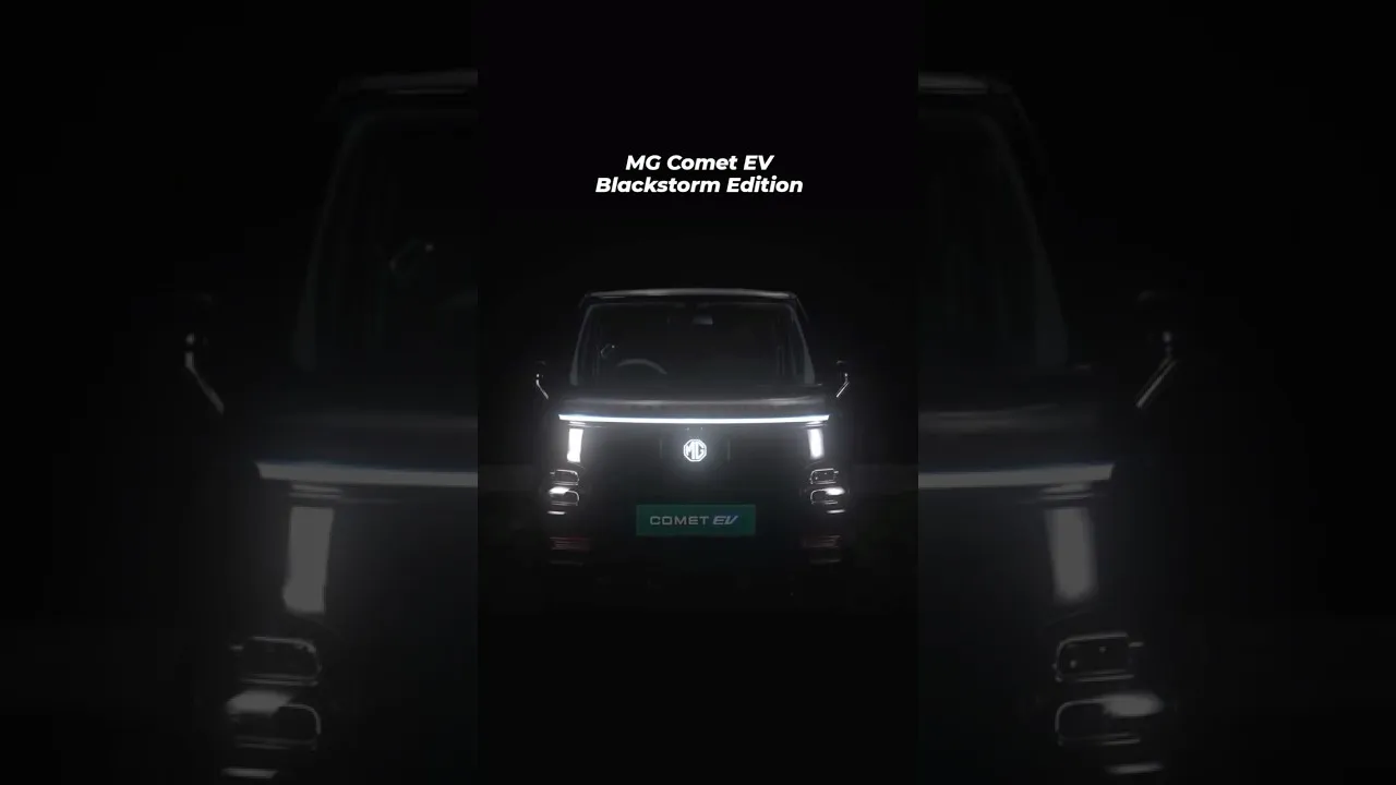 @MGMotorIndia Comet EV Blackstorm Edition is here ! Looks cool ? #electriccar #mgelectric