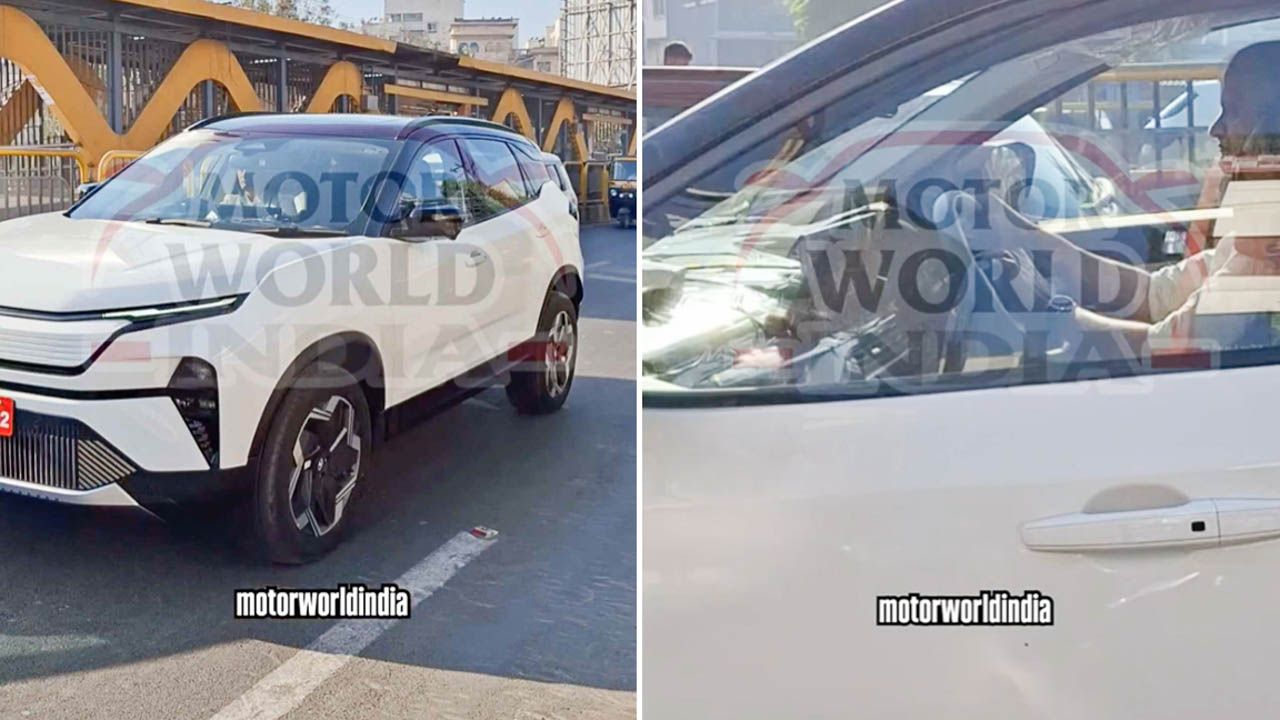 harrier ev spied testing interior