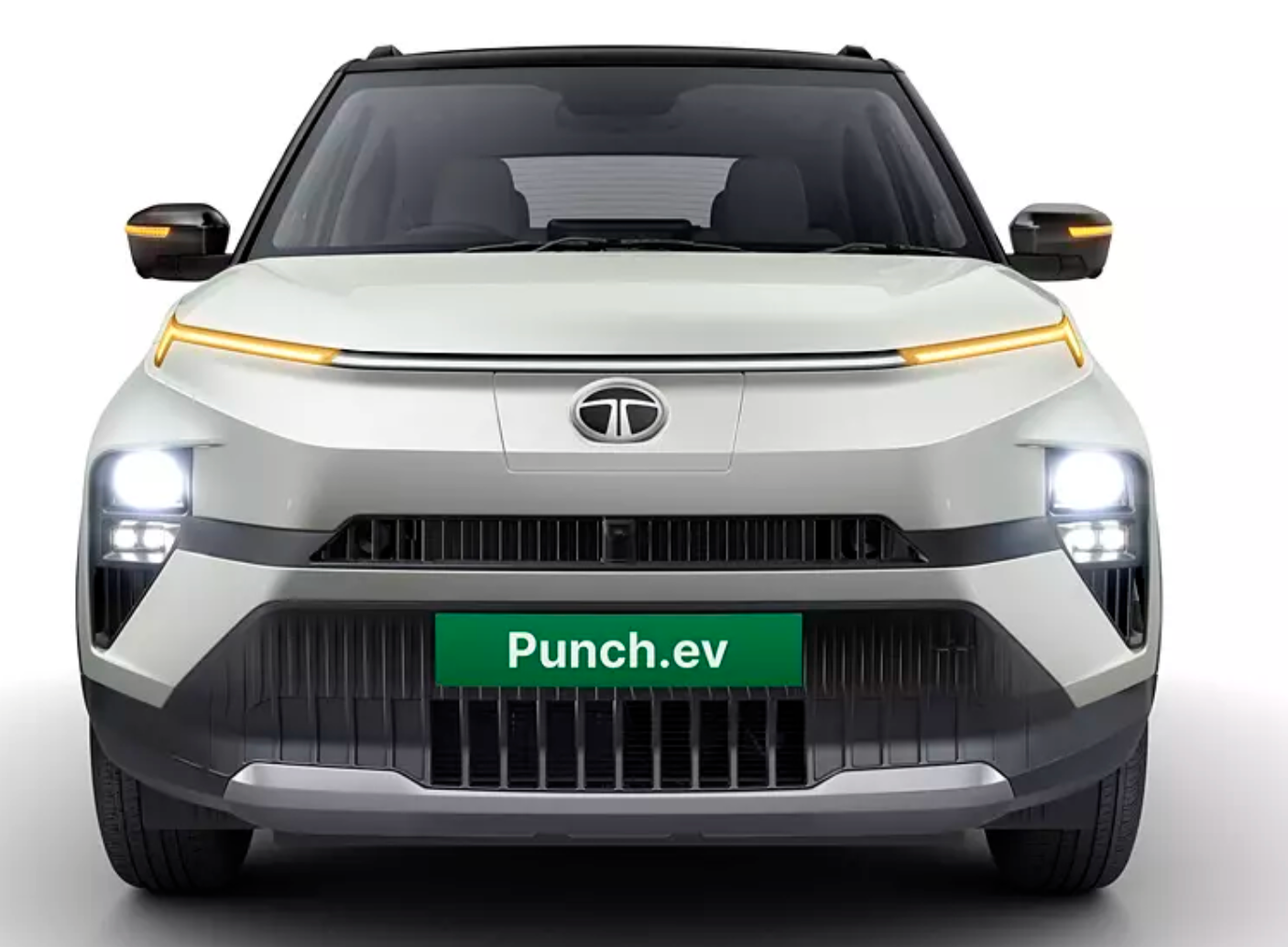 tata punch ev front lights 