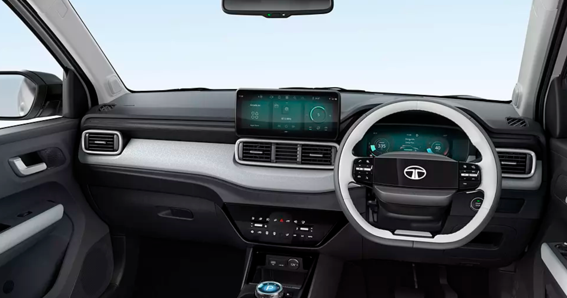 tata punch ev dashboard