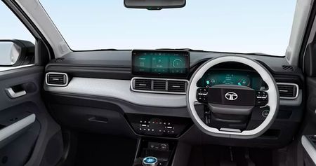 tata punch ev dashboard