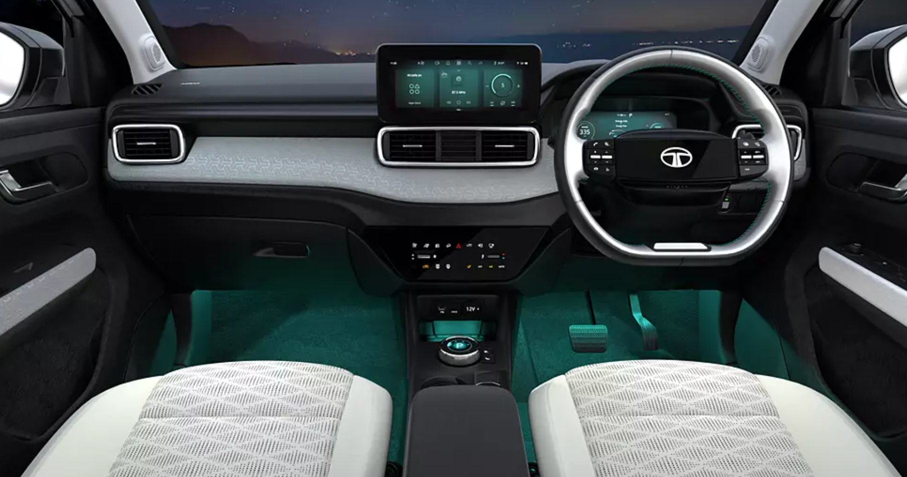 tata punch ev dashboard
