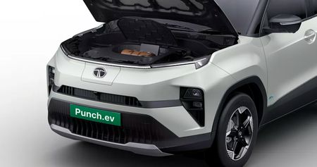 tata punch ev frunk open