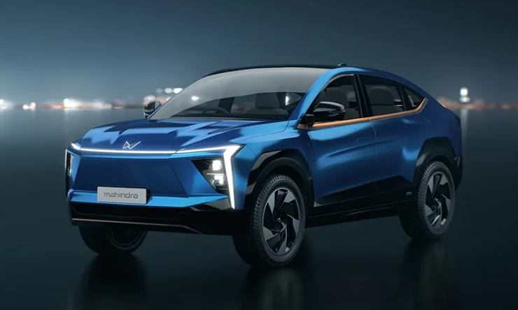 Mahindra-XUV.E9-Front Left Side