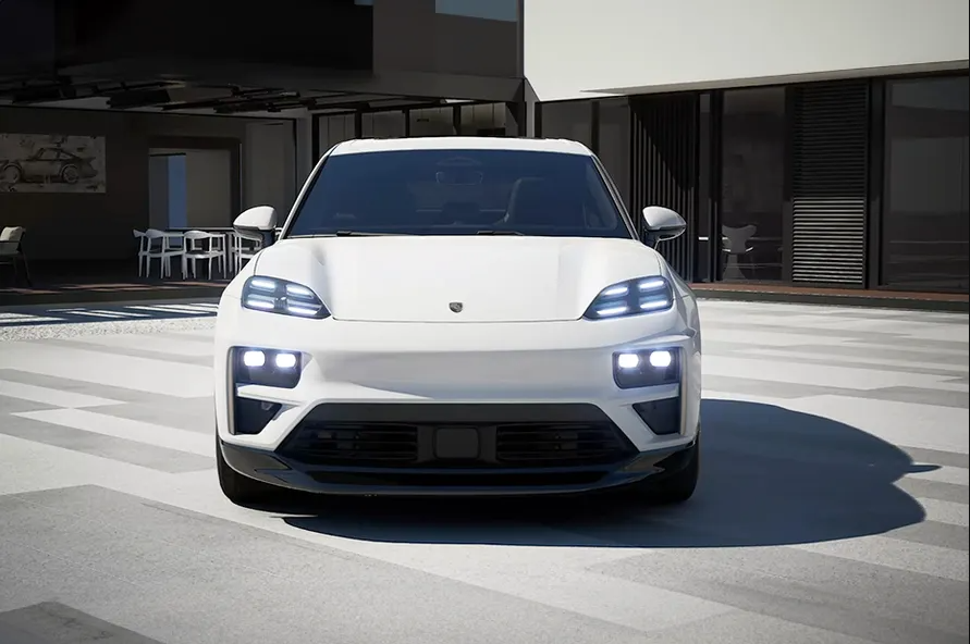 Porsche-Macan-Turbo-Ev-Front View