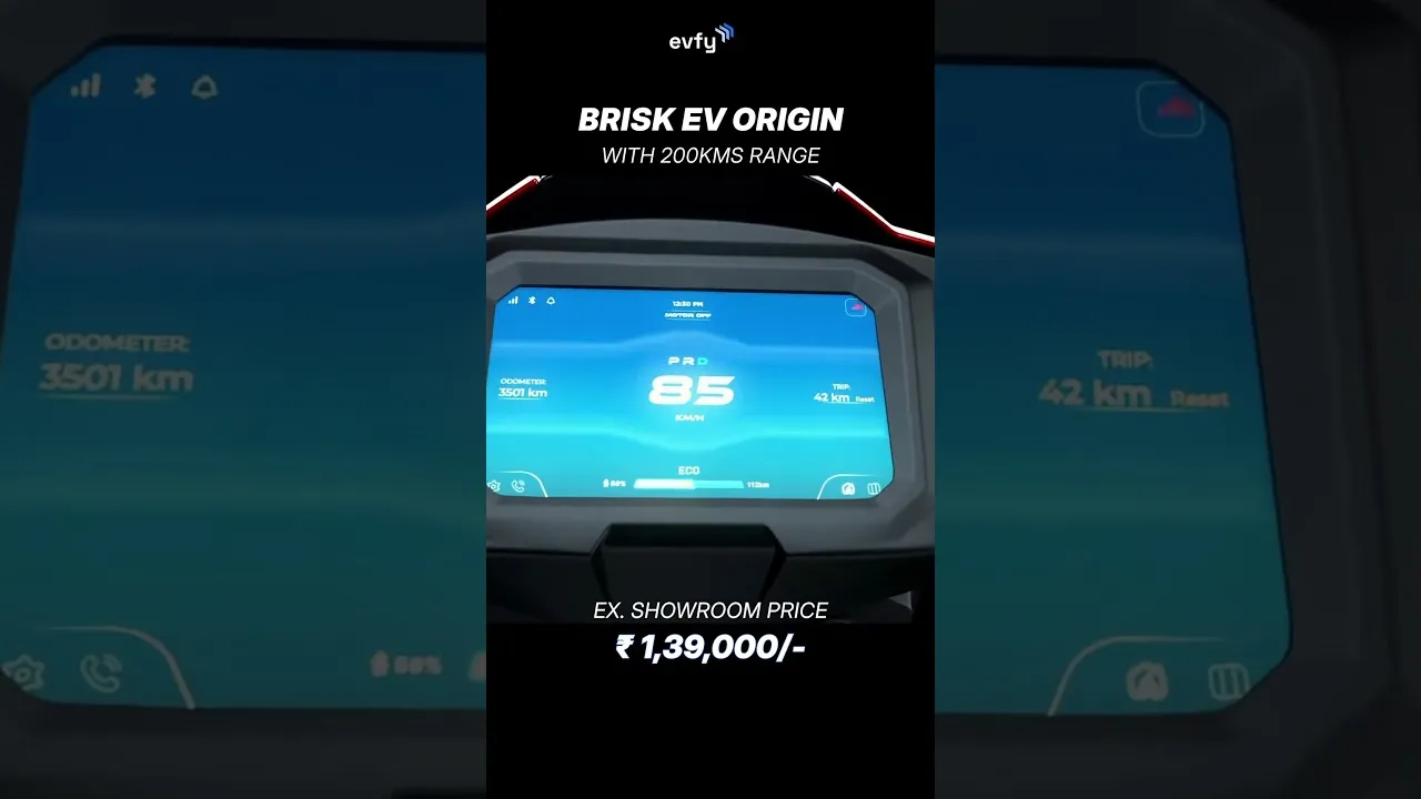 Brisk EV Origin launched at ₹1,39,000/- | 200+ kms range | Will it beat OLA, Ather, TVS and others?