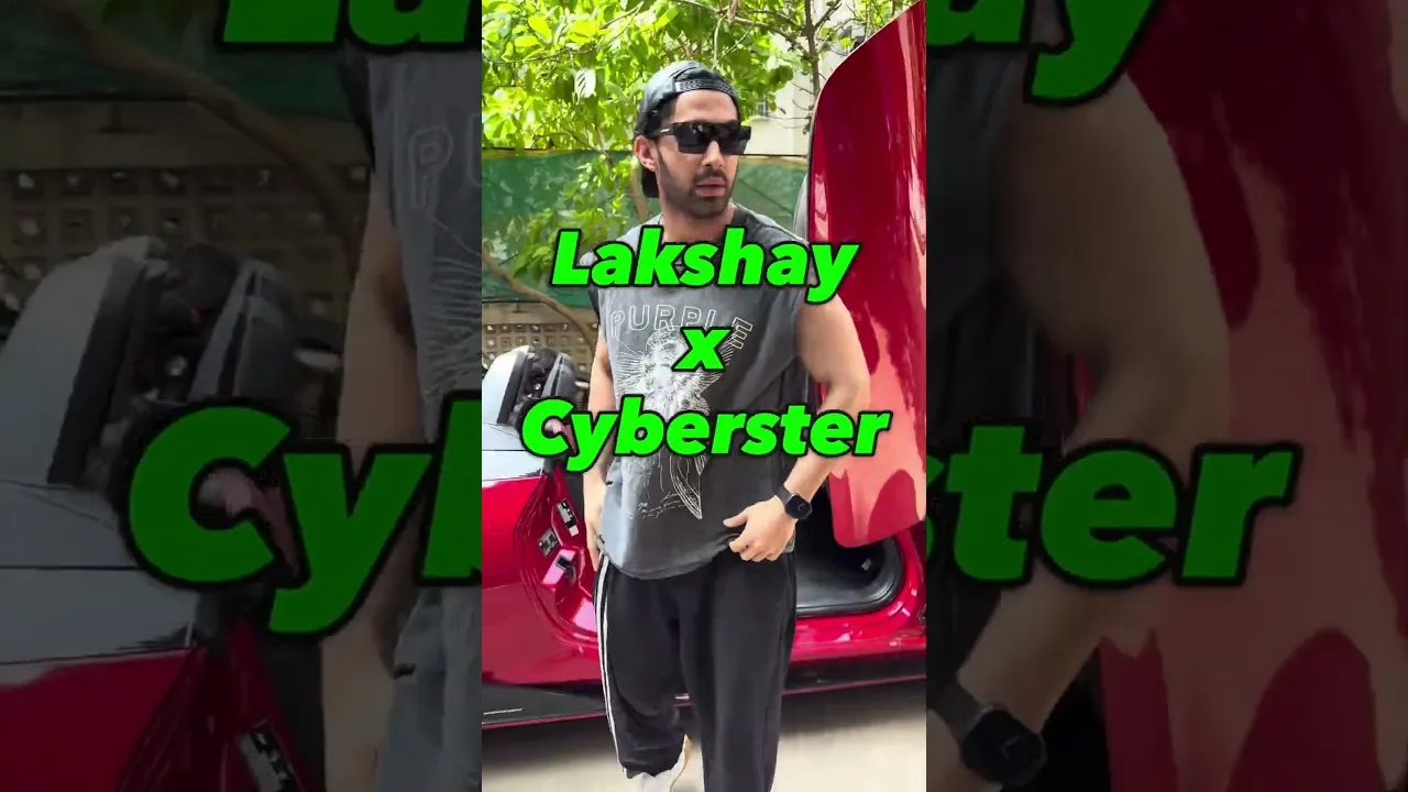 Bollywood’s bad boy takes charge — literally. ⚡ | Lakshay X Cyberster #EVFY