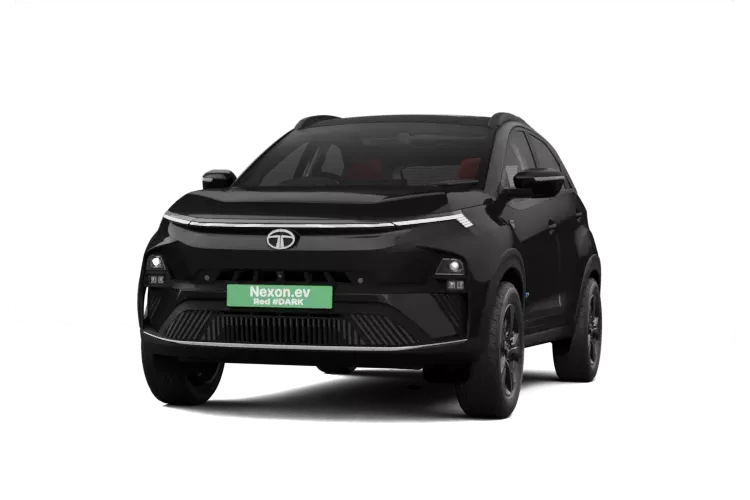 tata nexon ev red dark